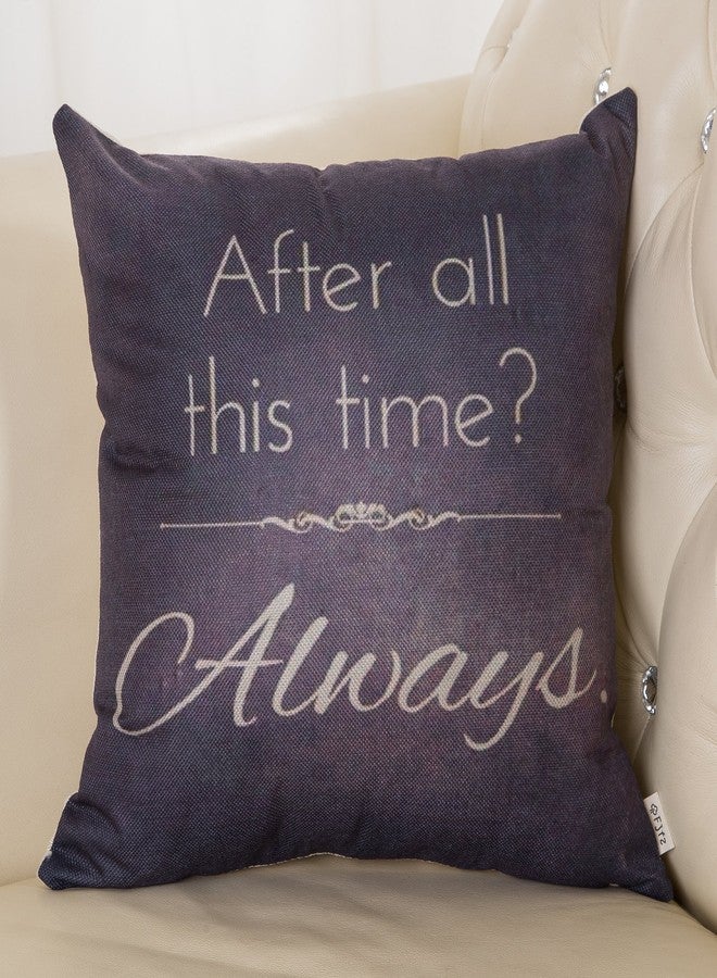 Fjfz Retro Vintage After All This Time Always Motivational Sign Inspirational Quote Cotton Linen Home Decorative Throw Pillow Case Cushion Cover for Sofa Couch, Gray Brown, 18" x 18" - Image 3