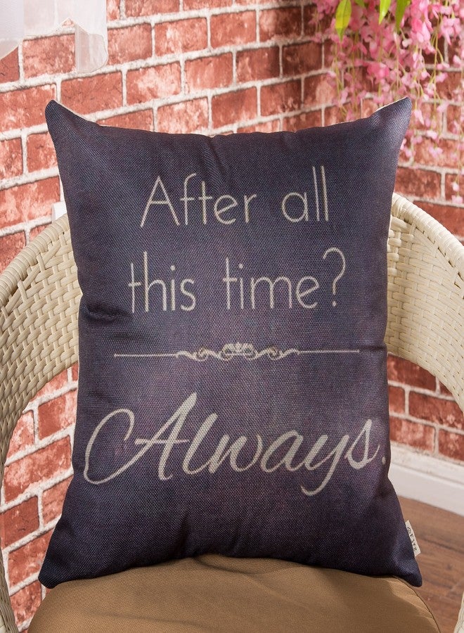Fjfz Retro Vintage After All This Time Always Motivational Sign Inspirational Quote Cotton Linen Home Decorative Throw Pillow Case Cushion Cover for Sofa Couch, Gray Brown, 18" x 18" - Image 2