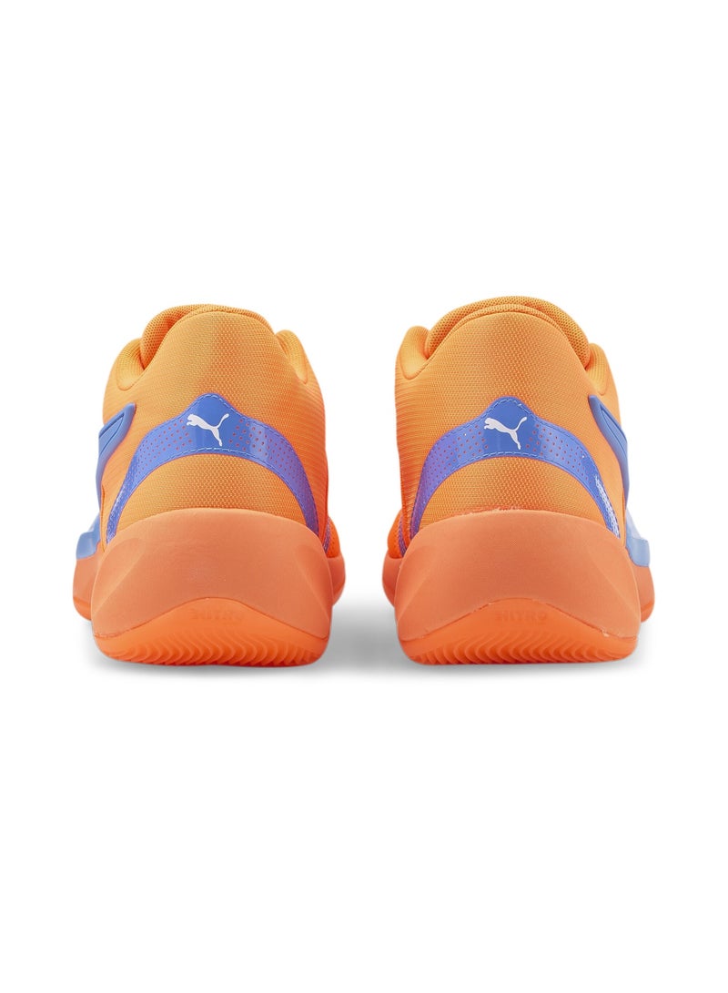 PUMA Neymar Jr Rise NITRO Mens Orange Basketball Shoes - Image 4