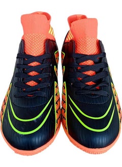 Liger Socked Ankle High Top Football Boots Black - Orange  - Image 5