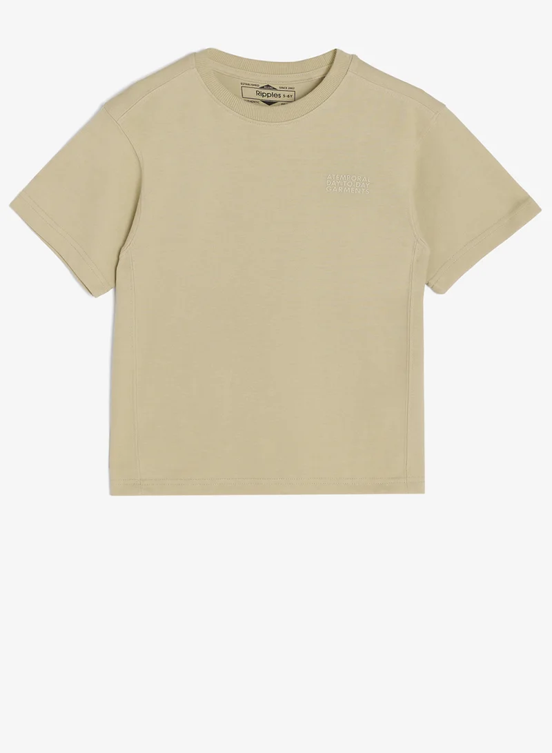 Ripples Boys Drop Shoulder T-shirt & Shorts Set