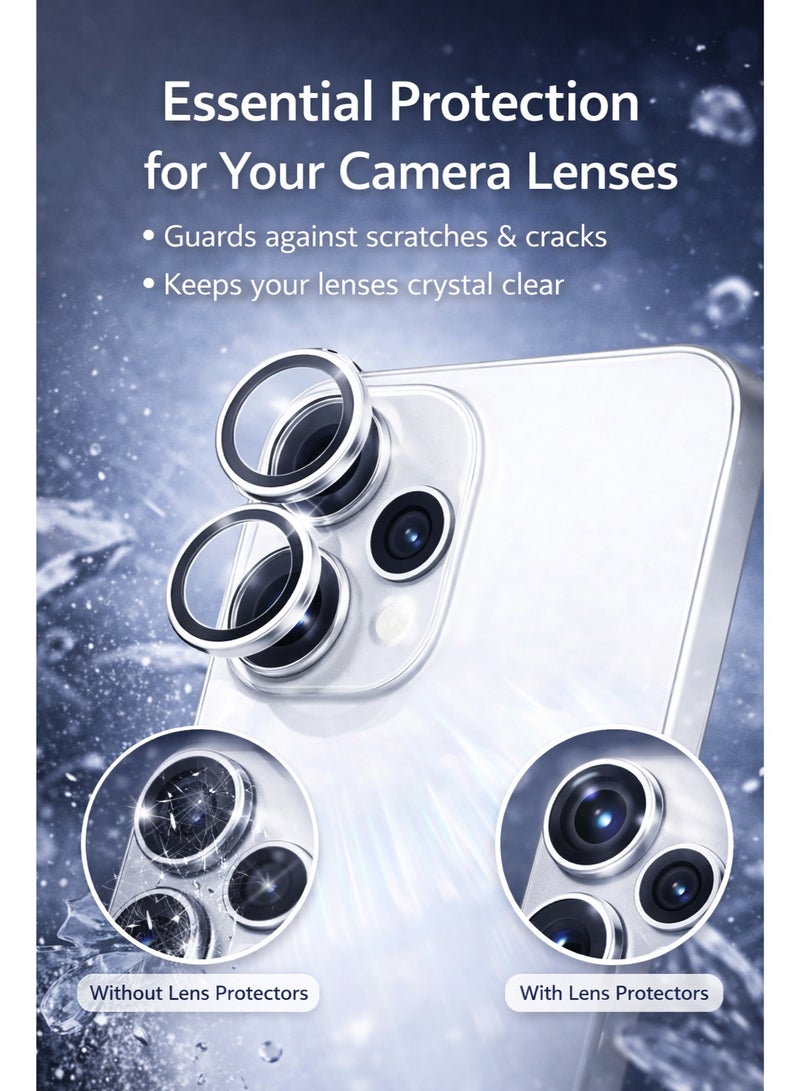 اسكرينة حماية عدسات كاميرا لهاتف   Reno 15  – حلقات أنيقة ومتينة لحماية كاميرا هاتفك من الصدمات والخدوش اليومية - Image 2