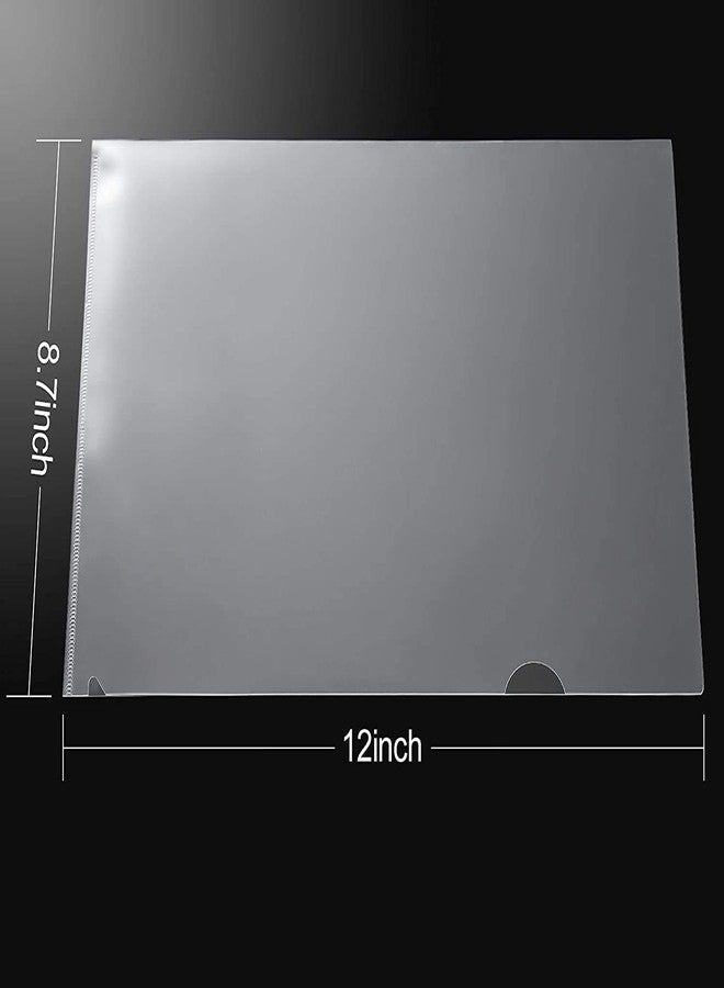 GreatDio® L-Type Transparent A4 Size Document Sleeve Project Document Holder Plastic Folder for Document Paper Certificate - 80 Pcs - Image 3