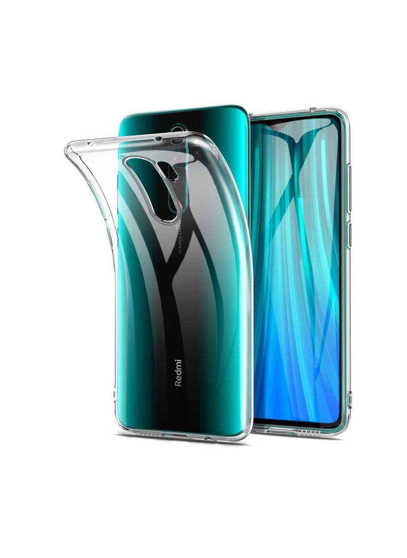 ماركة غير محددة - جراب لهاتف Xiaomi Redmi Note 8 Pro غطاء شفاف من البولي يوريثان الناعم ورفيع للغاية ومضاد للانزلاق ومقاوم للخدش Note 8 Pro شفاف - Image 1