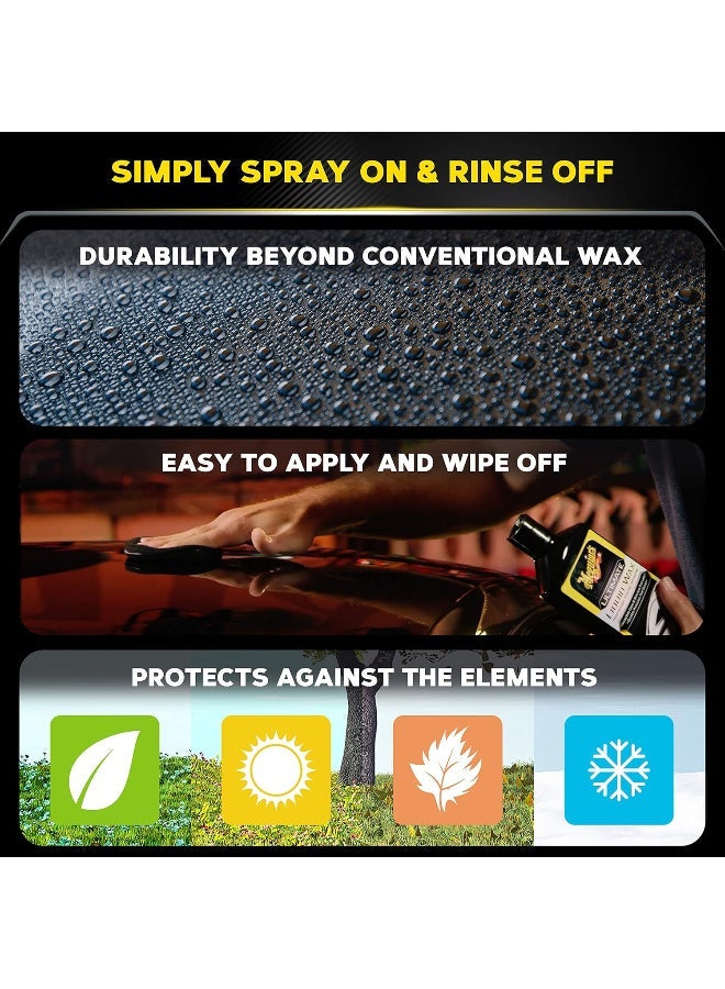 ميجوايرز ألتيميت شمع سائل G210516 (طقم) – شمع حماية صناعي للطلاء مع إسفنجة تطبيق ومنشفة مايكروفايبر – لمعان عميق وحماية طويلة الأمد – 473 مل - Image 3