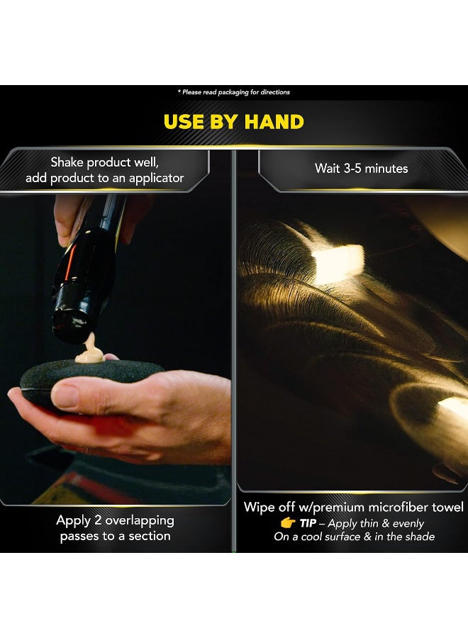ميجوايرز ألتيميت شمع سائل G210516 (طقم) – شمع حماية صناعي للطلاء مع إسفنجة تطبيق ومنشفة مايكروفايبر – لمعان عميق وحماية طويلة الأمد – 473 مل - Image 5