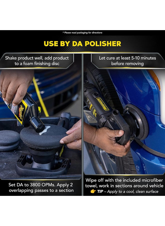 ميجوايرز ألتيميت شمع سائل G210516 (طقم) – شمع حماية صناعي للطلاء مع إسفنجة تطبيق ومنشفة مايكروفايبر – لمعان عميق وحماية طويلة الأمد – 473 مل - Image 4