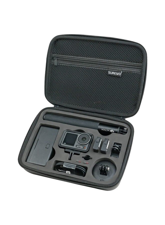 SUREWO Surface-Waterproof DJI Action 4 Carrying Case,Travel Portable Bag Compatible With DJI Osmo Action 4/3 Adventure Combo Accessories - Image 1