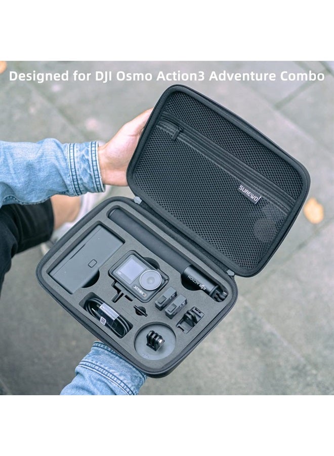 SUREWO Surface-Waterproof DJI Action 4 Carrying Case,Travel Portable Bag Compatible With DJI Osmo Action 4/3 Adventure Combo Accessories - Image 2