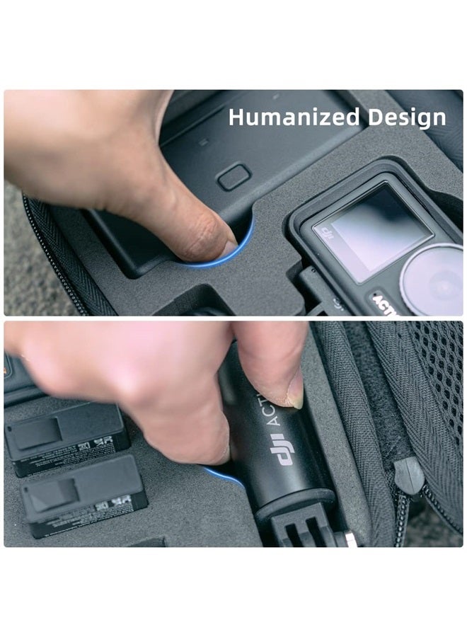 SUREWO Surface-Waterproof DJI Action 4 Carrying Case,Travel Portable Bag Compatible With DJI Osmo Action 4/3 Adventure Combo Accessories - Image 5