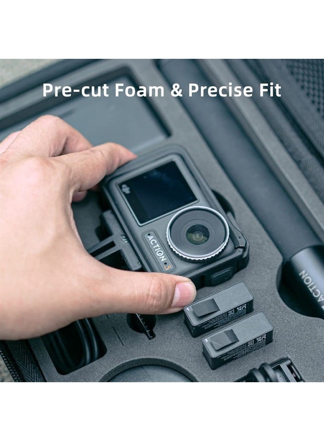 SUREWO Surface-Waterproof DJI Action 4 Carrying Case,Travel Portable Bag Compatible With DJI Osmo Action 4/3 Adventure Combo Accessories - Image 3