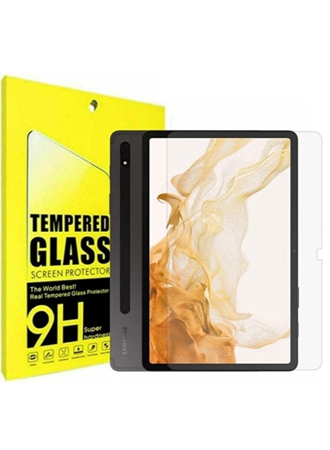 DUSALA Screen Protector for Samsung Galaxy Tab S9 Plus/S8 Plus/S7 Plus/S7 FE 12.4 inch Anti Scratch Bubble Free 9H Hardness HD Tempered Glass - Image 1