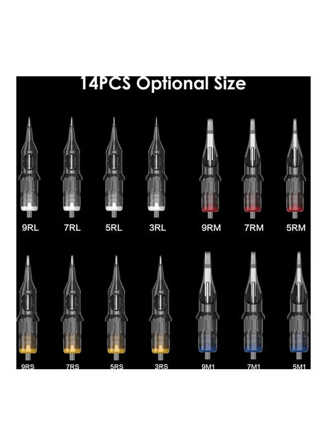 20-Piece Tattoo Cartridge Needle Black - Image 3