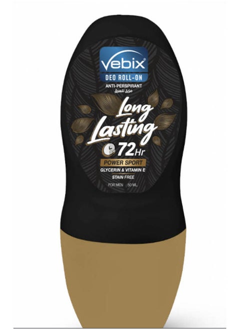 Deodorant Roll On Long Lasting 72 Hr Power Sport