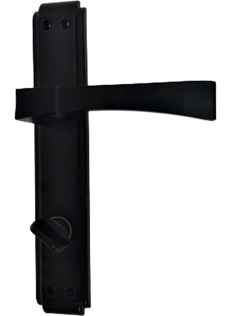 Eym - Hira Babil Matte Black Door Handle WC - Image 1
