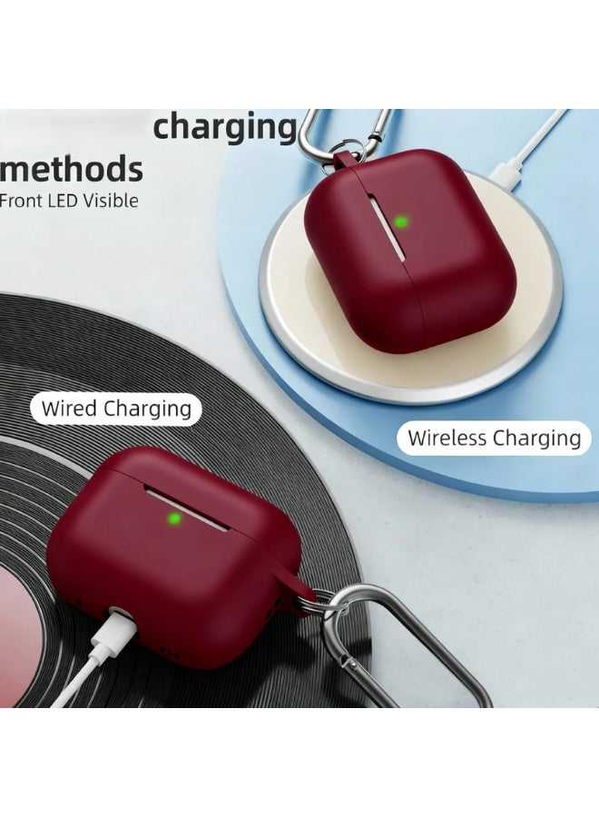 أنيوغرو لغطاء حالة AirPods Pro 3 2025 مع مجموعة نظيفة ، حالة حماية سيليكون ناعمة لـ AirPods Pro 3 للسفر أو الرحلات اليومية ، الملحقات مع سلسلة المفاتيح - Image 3