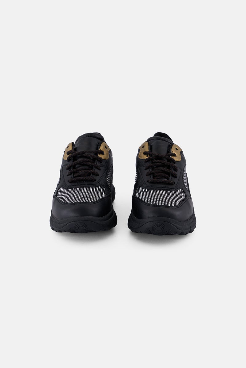 GEOX Women Spherica Lace Up Casual Sneaker, Black - Image 2