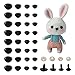 Craftdady 100Sets Black Plastic Safety Noses Crafts with Washers for DIY Puppet Plush Animal Making - Image 3