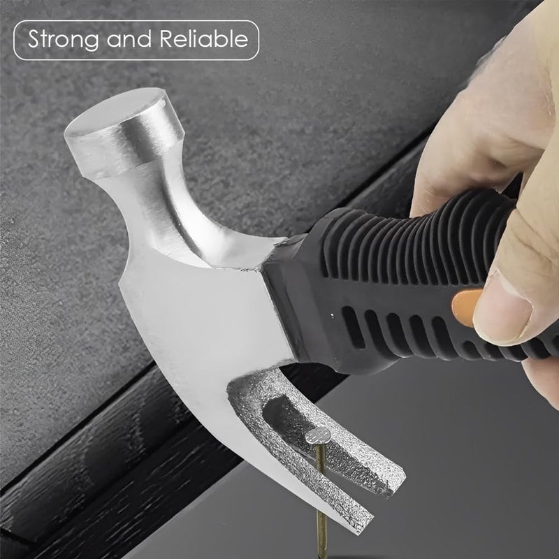 هيكسار مطرقة الخناق من نوع HEXAR®، وزنها 290 جرام، مطرقة صغيرة مثالية للتخييم، مطرقة هندسية، مصنوعة من سبيكة فولاذية مقاومة للصدأ، مع مقبض غير لاصق، سهلة الحمل للاستخدام في مشاريع الهواة (DIY). - Image 5