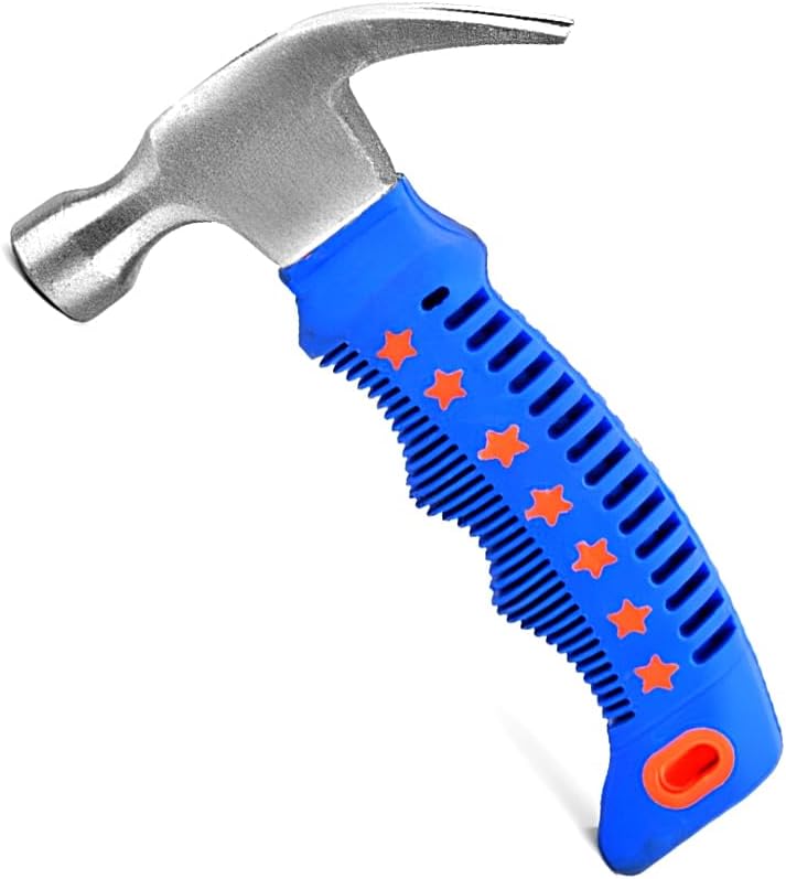 هيكسار مطرقة الخناق من نوع HEXAR®، وزنها 290 جرام، مطرقة صغيرة مثالية للتخييم، مطرقة هندسية، مصنوعة من سبيكة فولاذية مقاومة للصدأ، مع مقبض غير لاصق، سهلة الحمل للاستخدام في مشاريع الهواة (DIY). - Image 1