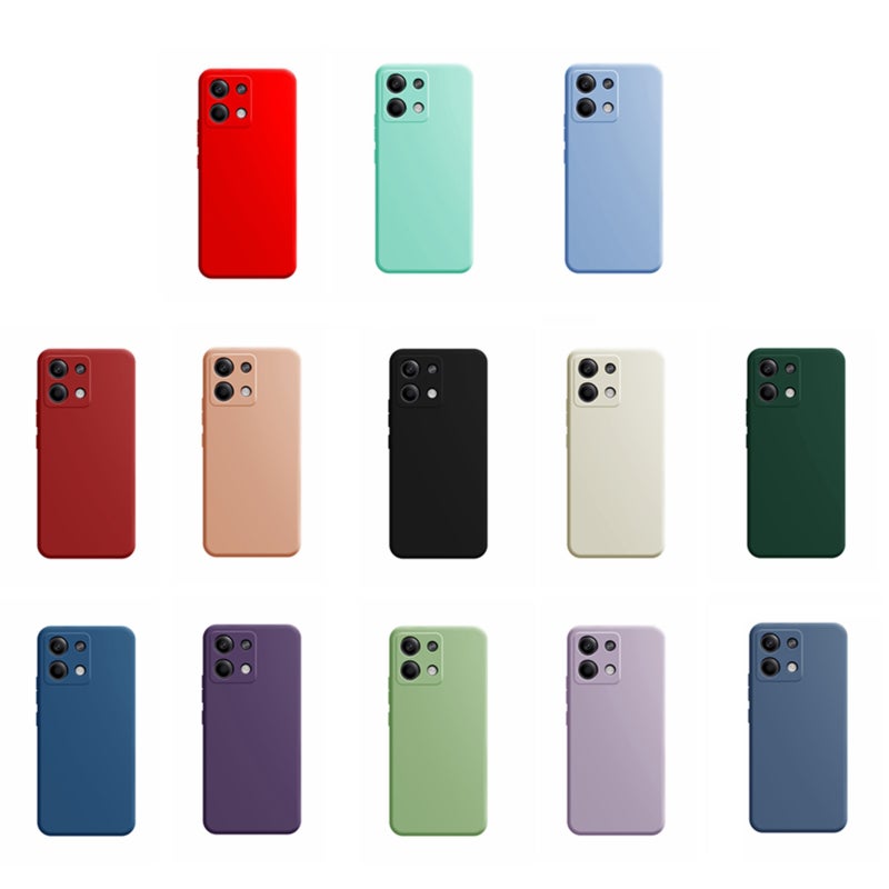 HuHa Case Cover For Xiaomi Redmi Note 13 Pro 5G Imitation Liquid Silicone Phone Case(White) - Image 2