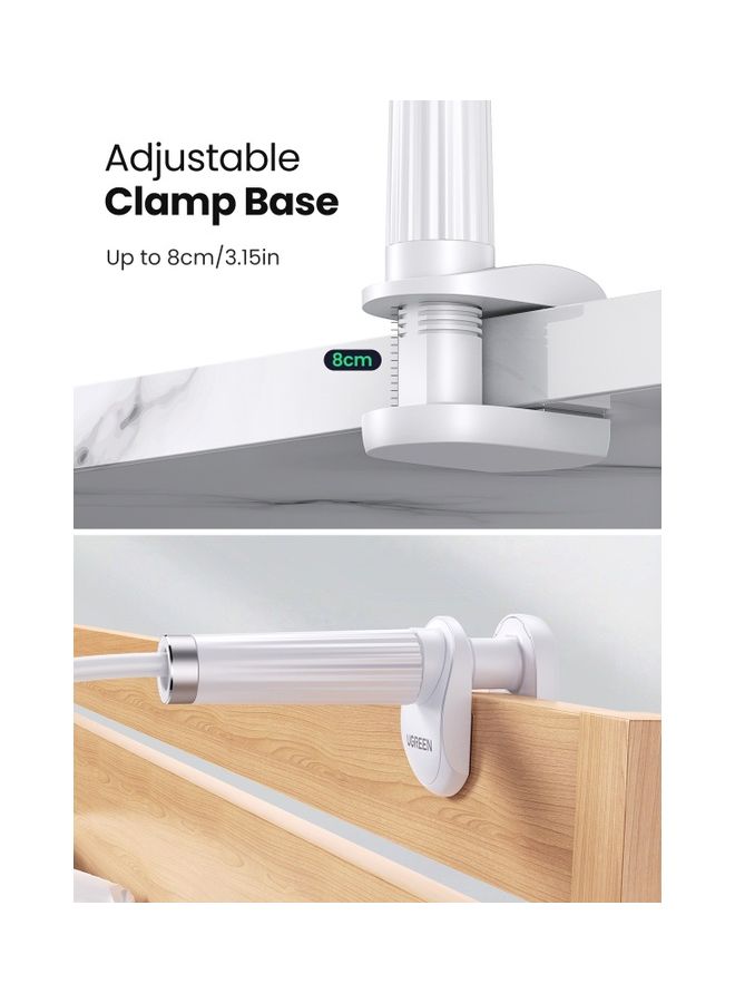 Ugreen Gooseneck Phone Holder 360 Adjustable Lazy Holder Mount Clamp with Sturdy Flexible Long Arm Compatible for Most Phones, iPhone 15 Pro/Pro Max, Samsung Galaxy, all 4\"-7.1\" Phones - Image 4