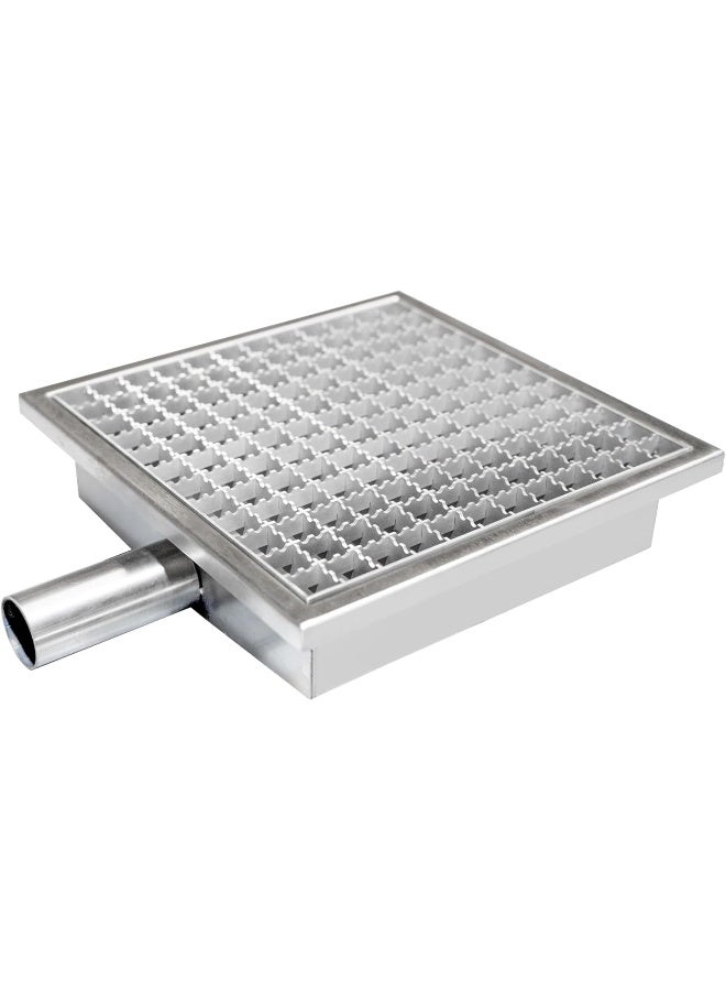 SOFIA Refrigeration Side Drain Floor Grating, Stainless Steel for Commercial Kitchen (300 x 300) - Image 2