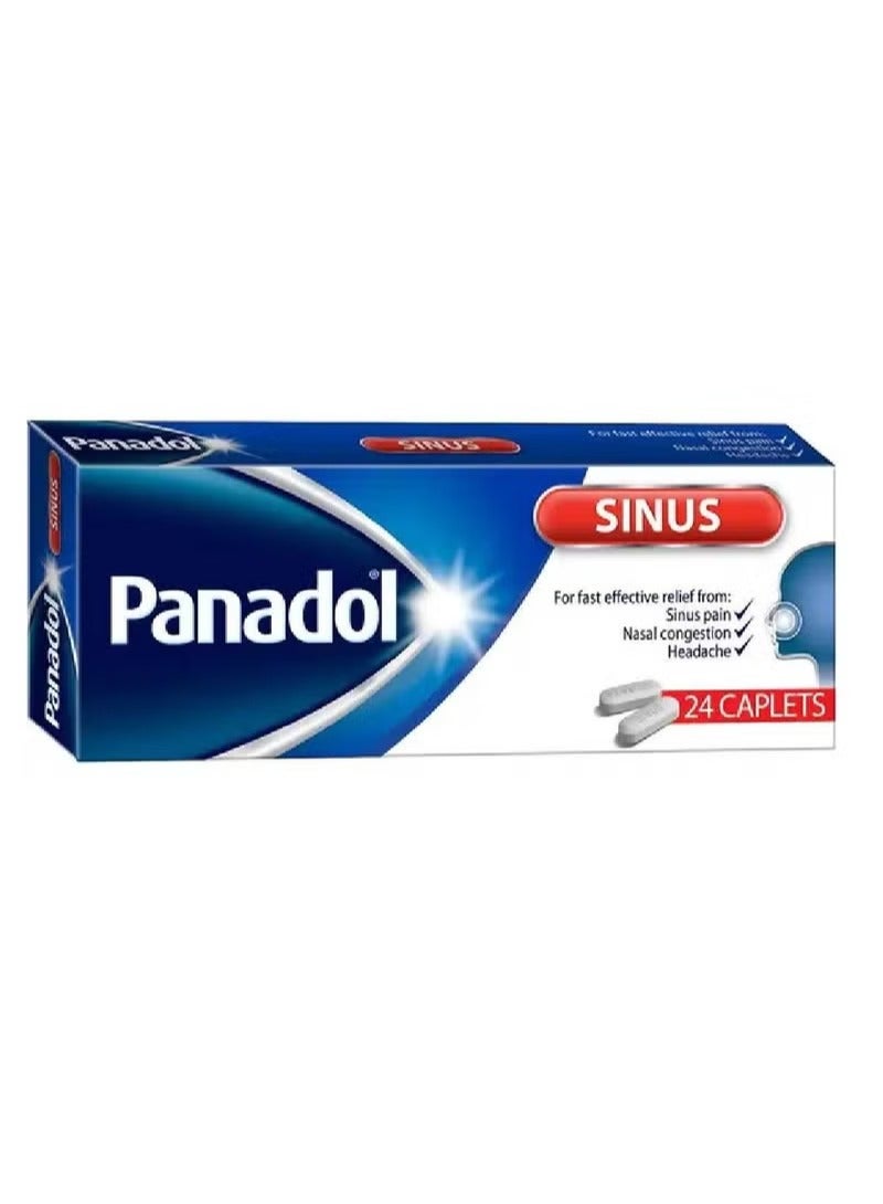 Panadol أقراص بانادول للجيوب الأنفية لتخفيف الألم واحتقان الأنف والصداع باراسيتامول 24 قرص