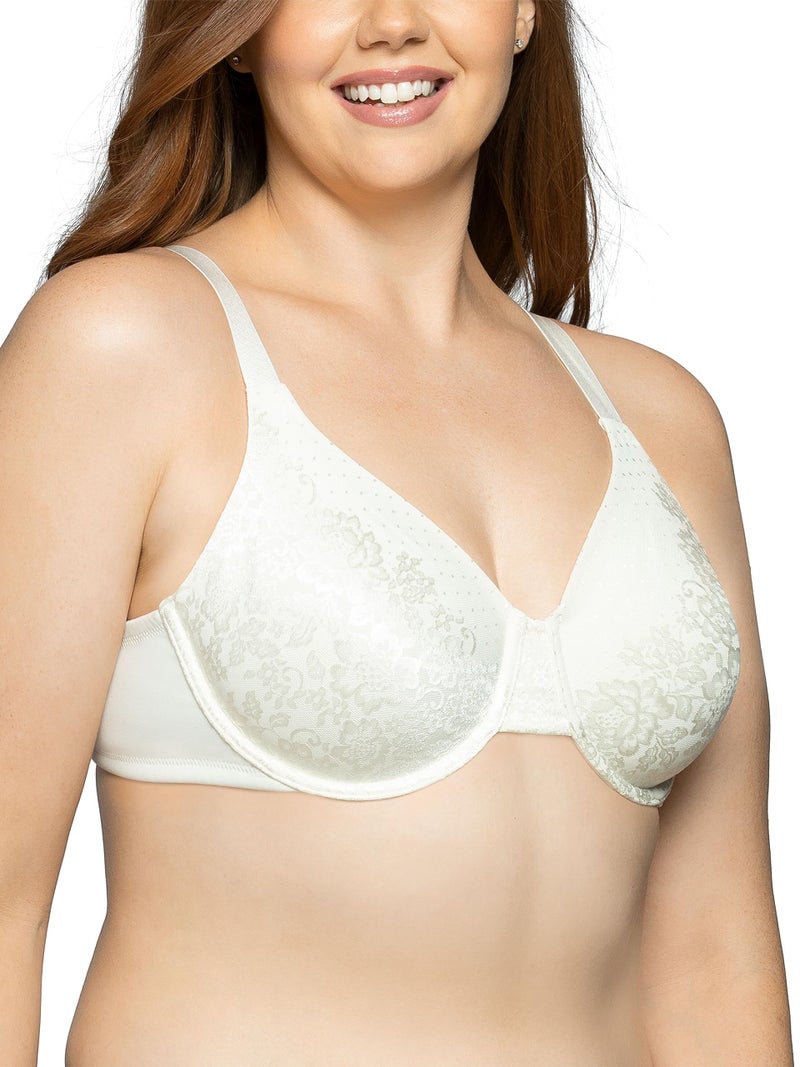Vanity Fair womens Beauty Back Smoothing (36c - 42h) Minimizer Bra, White Coconut Lace, 38D US - Image 1