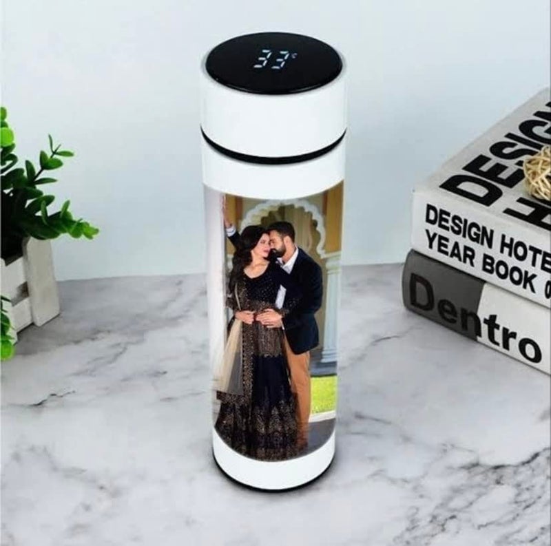 Picture Affairs Production Picture Affairs Production Customised Personalise Hot Cold Water Shipper Bottel With Photo Printed Hot Milk Bottel Shipper Hot Cold Photo wala Shipper Water Bottel  - Image 1