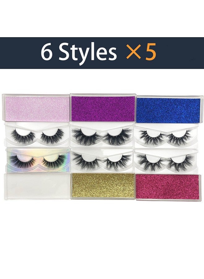 mikiwi Mink Lashes Bulk Mikiwi 6 Styles 30 Pack 3D Mink Lashes Wholesale1520Mm Fluffy Long Wispy Lashes Real Mink Eyelashes - Image 2