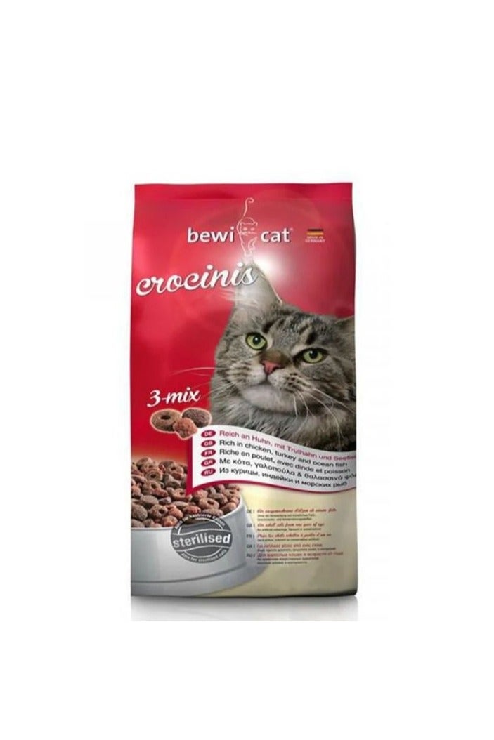 Bewi Cat Adult Crocinis Mix Sterilized 1 KG