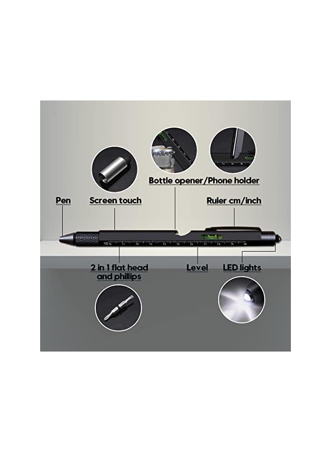 promass Stocking Stuffers Gifts for Men, 9 in 1 Multitool Pen, Cool Gadgets for Men, Gifts for Dad, Stocking Stuffers for Men, Unique Christmas Gifts for Men, Husband, Dad, Dad Gifts from Daughter - Image 4