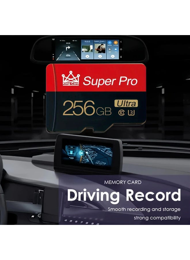 Memory Card 512GB Memory Card 256GB TF Card Mobile Phone 128G Camera Monitoring Visual Driving Recorder TF-Capacity:256GB
