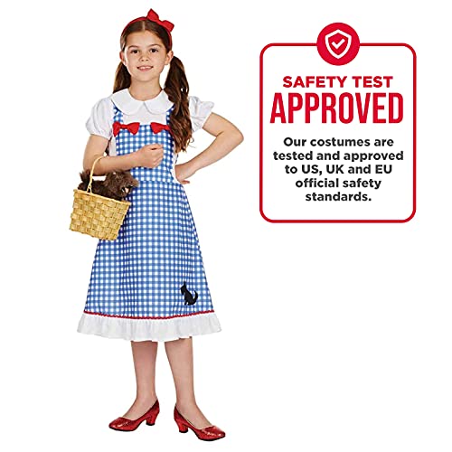 fun shack Dorothy Costume for Girls, Wizard of Oz Costumes for Kids, Girls Halloween Costume, Halloween Costume for Kids, Medium - Image 4