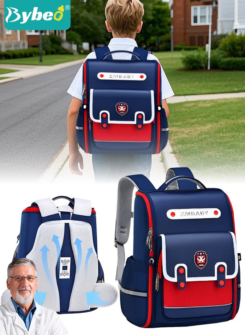 بيبو حقيبة مدرسية للأطفال، حقيبة ظهر للأطفال، حقيبة ظهر مدرسية لطلاب المدارس الابتدائية، حقائب مدرسية مقاومة للماء للأولاد والبنات، حقائب مدرسية ابتدائية، سعة كبيرة وخفيفة الوزن - Image 1
