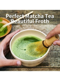XiuWoo 4-Piece Traditional Handmade Matcha Tea Whisk and Bowl Tool Gift Kit  - Image 5