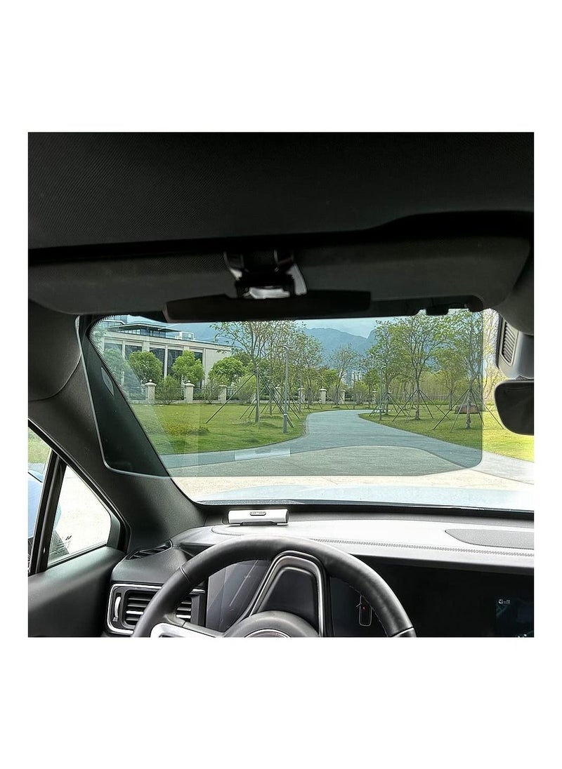 Captaintech HD Visor, Sunshade Extender for Car, Sun Visor Extender, 72.5% Strong Light Blocking Rate, Anti-Glare Car Visor Protect, for Windshield, from Sun Glare, Snow Blindness and UV Rays, Universal Fit  - Image 1