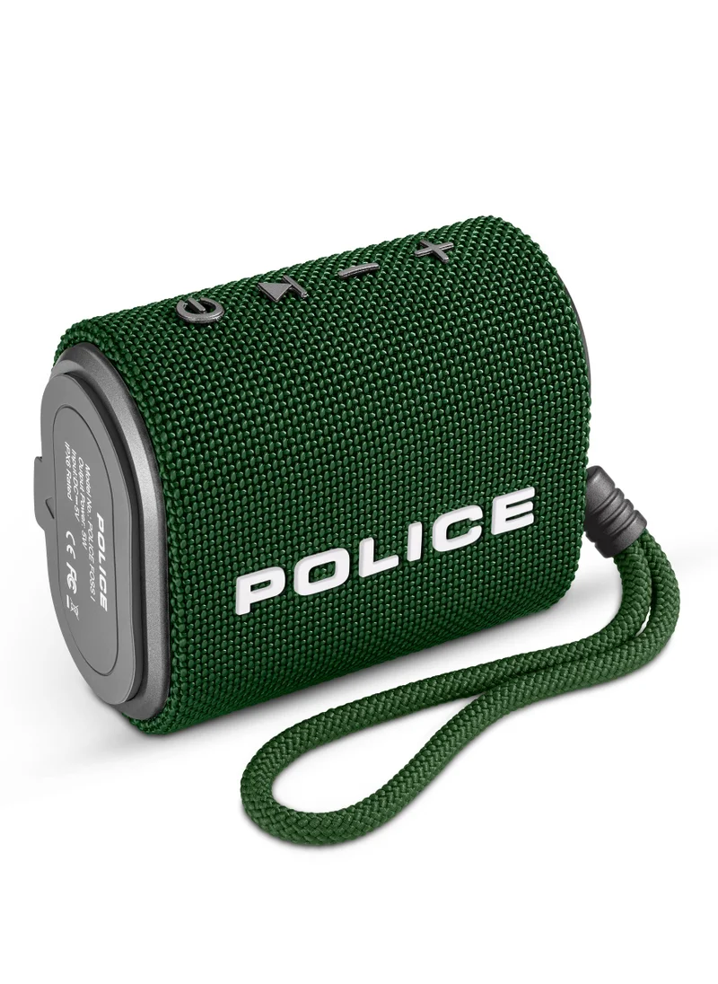 POLICE Foss 1 True Wireless Stereo Speaker with 45mm Driver, Type-C Charging, Bluetooth 5.3, 1800 mAh, Green - IPX6