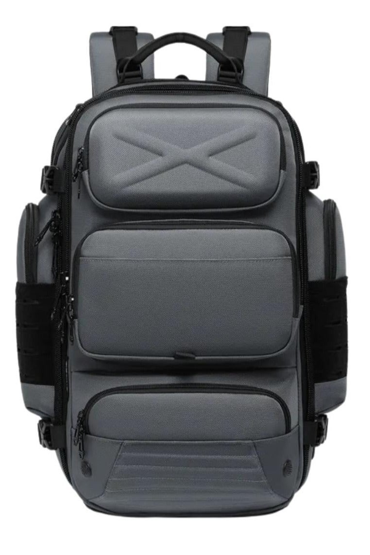 أوزوكو حقيبة ظهر سفر لابتوب أوزوكو 9842S مزودة بمنفذ USB – مقاومة للماء – رمادي - Image 1