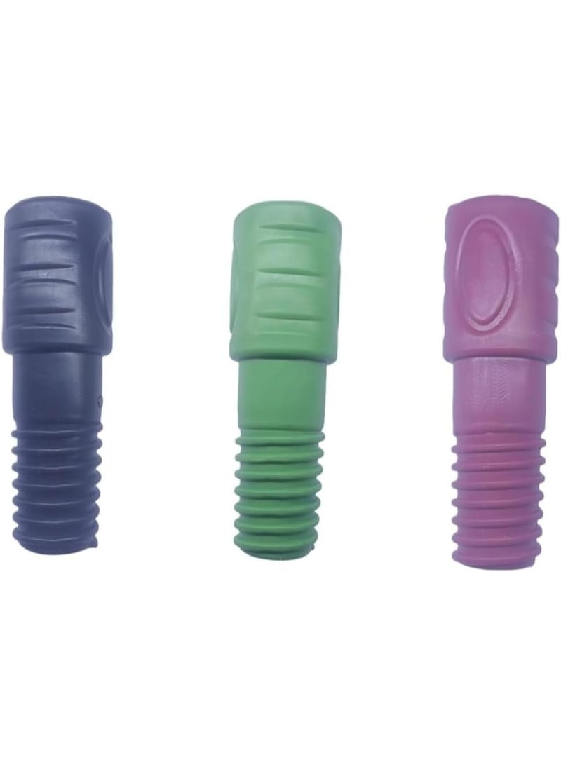 موصل مقابض مكانس بلاستيكي – طقم 3 قطع لتثبيت آمن ومستقر للمكانس، سهل التركيب، متعدد الألوان، قطعة بديلة قوية لأدوات تنظيف المنزل - Image 1