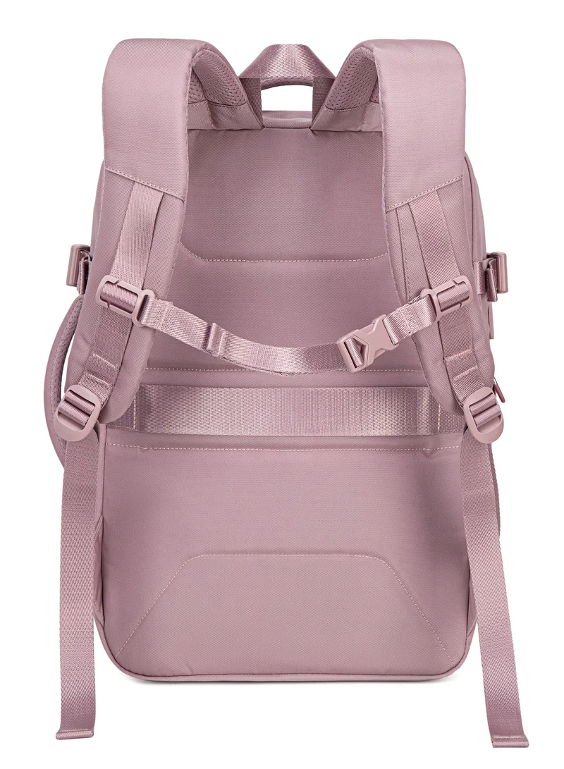 Chantria Pale Mauve Premium Lightweight Laptop backpack for Women Water Resistant Multifunctional Anti-Theft Daypack with 180° Opening and Built in USB Port, CB00641-Pale Mauve for Women | Best Price UAE