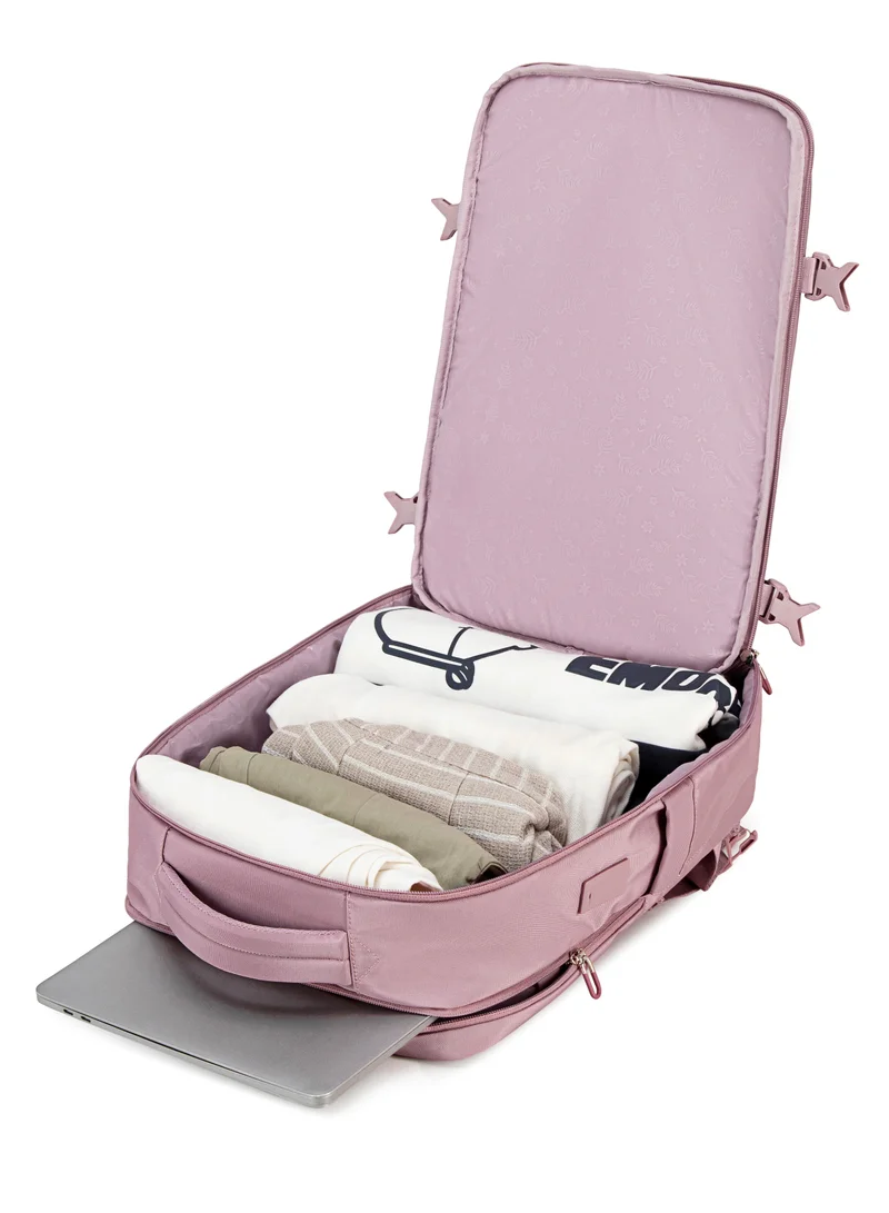 Chantria Pale Mauve Premium Lightweight Laptop backpack for Women Water Resistant Multifunctional Anti-Theft Daypack with 180° Opening and Built in USB Port, CB00641-Pale Mauve for Women | Best Price UAE