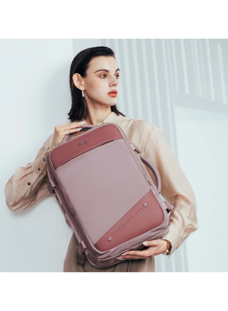 Chantria Pale Mauve Premium Lightweight Laptop backpack for Women Water Resistant Multifunctional Anti-Theft Daypack with 180° Opening and Built in USB Port, CB00641-Pale Mauve for Women | Best Price UAE