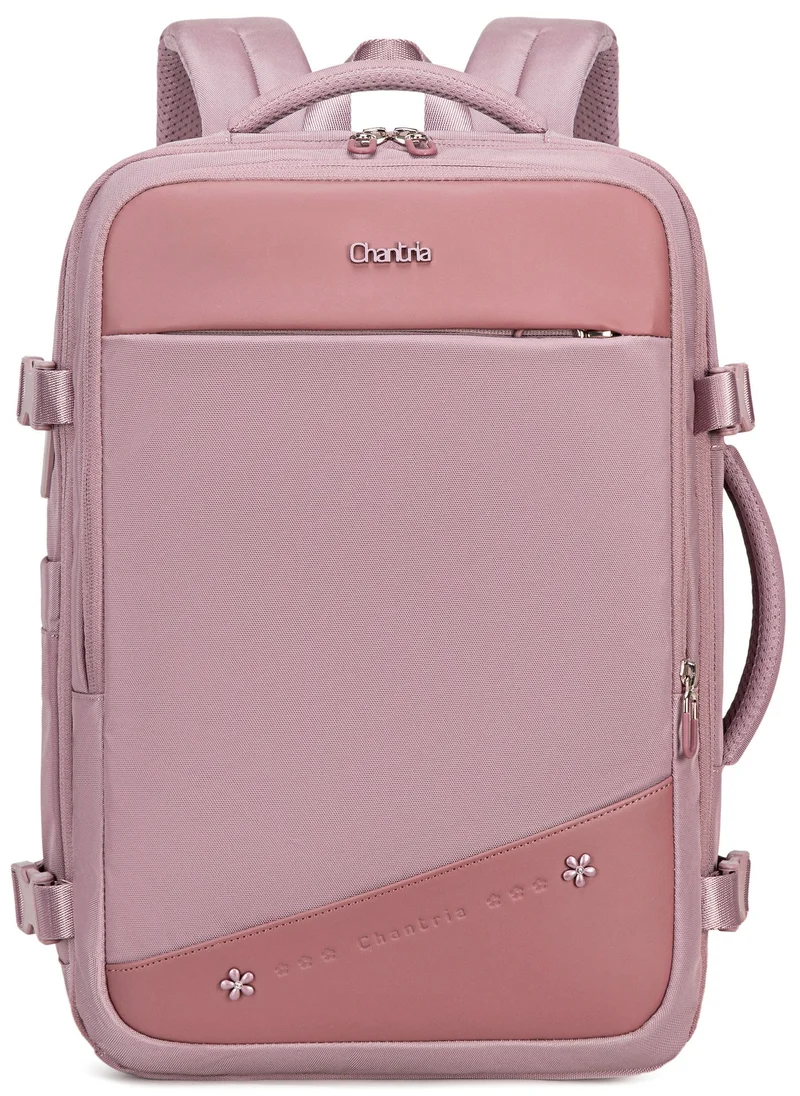 Chantria Pale Mauve Premium Lightweight Laptop Backpack for Women Water Resistant Multifunctional Anti-Theft Daypack with 180Â° Opening and Built in USB Port, CB00641, Pale Mauve for Women | Best Price UAE