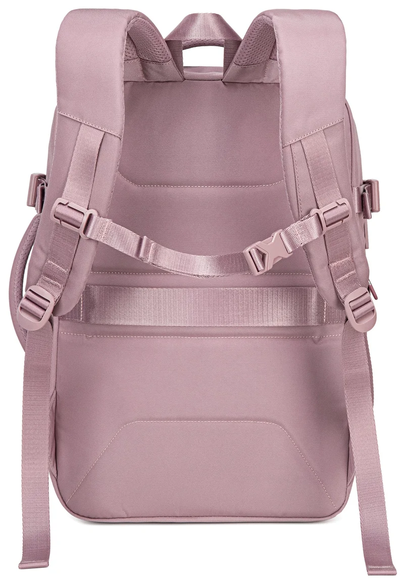 Chantria Pale Mauve Premium Lightweight Laptop Backpack for Women Water Resistant Multifunctional Anti-Theft Daypack with 180Â° Opening and Built in USB Port, CB00641, Pale Mauve for Women | Best Price UAE