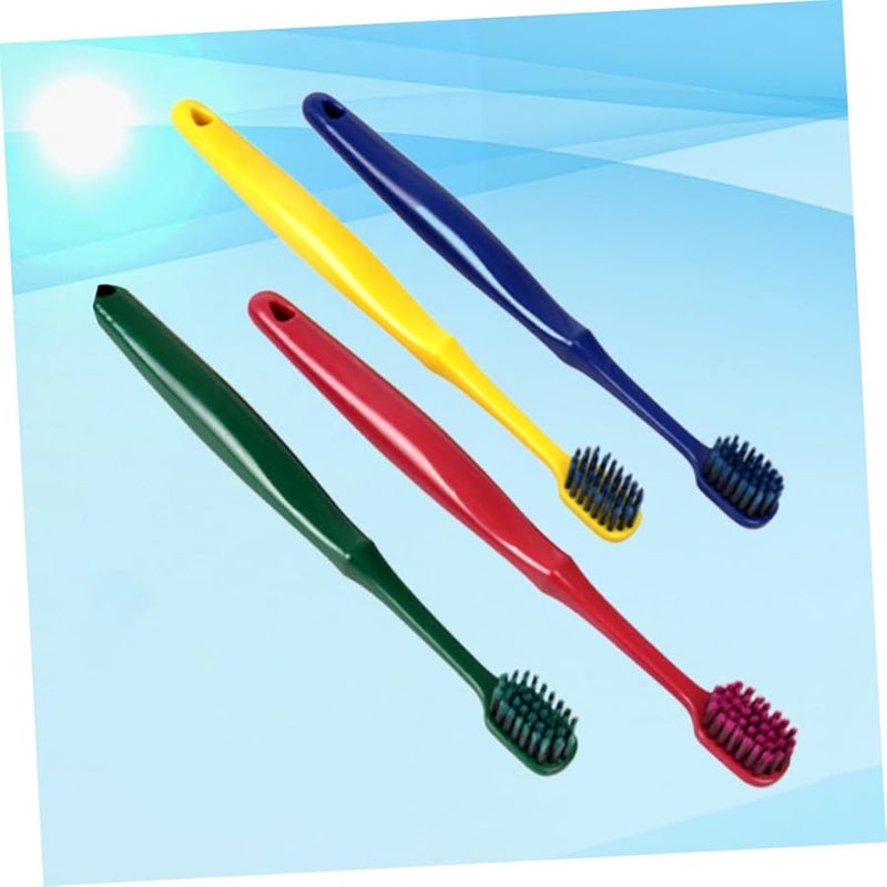 4 Pack Wide Head Soft Bristle Toothbrushes For Couples Oral Care Manual Toothbrush Set - Image 3