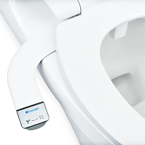 Brondell Bidet - Thinline SimpleSpa SS-150 Fresh Water Spray Non-Electric Bidet Toilet Attachment in White with Self Cleaning Nozzle - Image 1