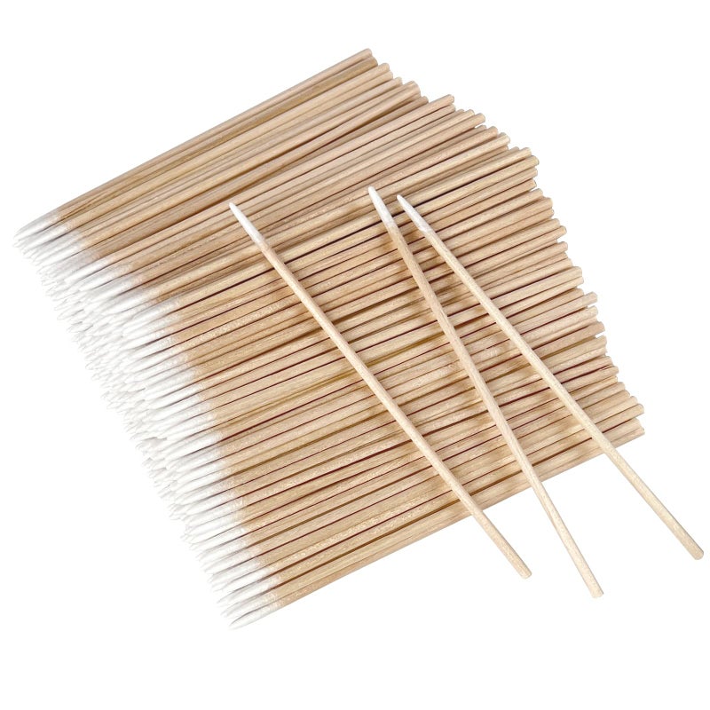 Eyxformula 600 Pcs Microblading Cotton Swabs, 4 Inch Pointed Cotton Swabs, Precision Tips Wooden Sticks Applicator For Makeup, Cleaning Nail Polish, Crafts, Eyebrow Mapping, Tattoo Permanent Supplies - Image 1