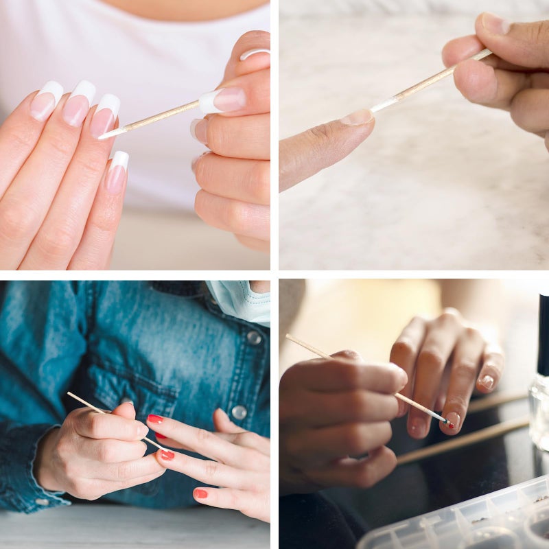 Eyxformula 600 Pcs Microblading Cotton Swabs, 4 Inch Pointed Cotton Swabs, Precision Tips Wooden Sticks Applicator For Makeup, Cleaning Nail Polish, Crafts, Eyebrow Mapping, Tattoo Permanent Supplies - Image 5